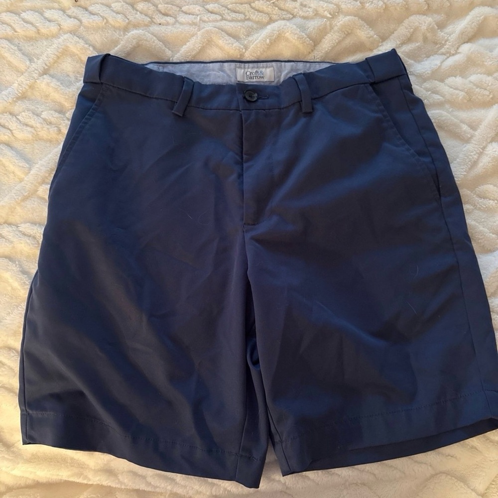 Croft & Barrow Navy Men's Flat Front Shorts